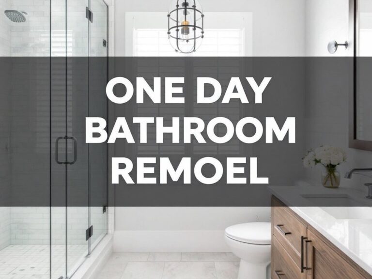 One-Day Bathroom Renovation Examples That Transform Spaces Instantly